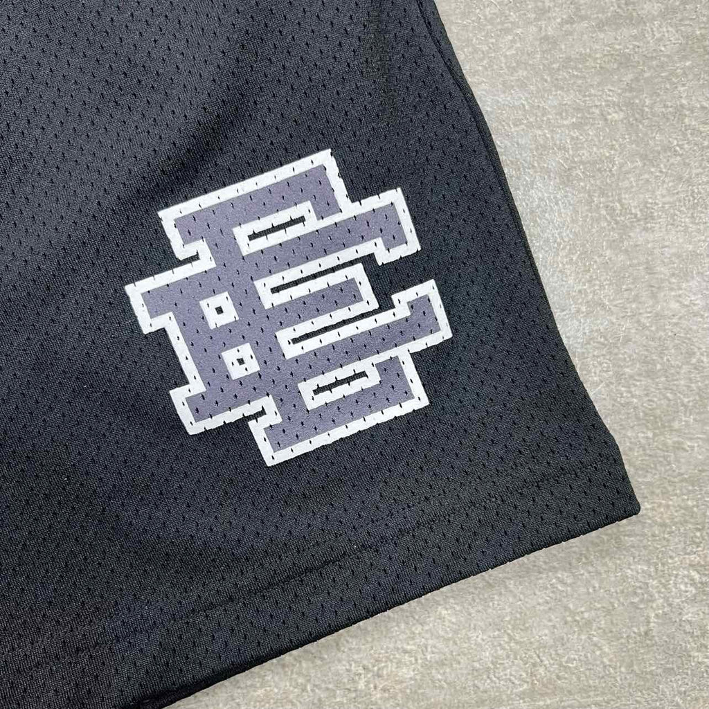 Eric Emanuel Mesh Shorts "BLACK" Black New Size S