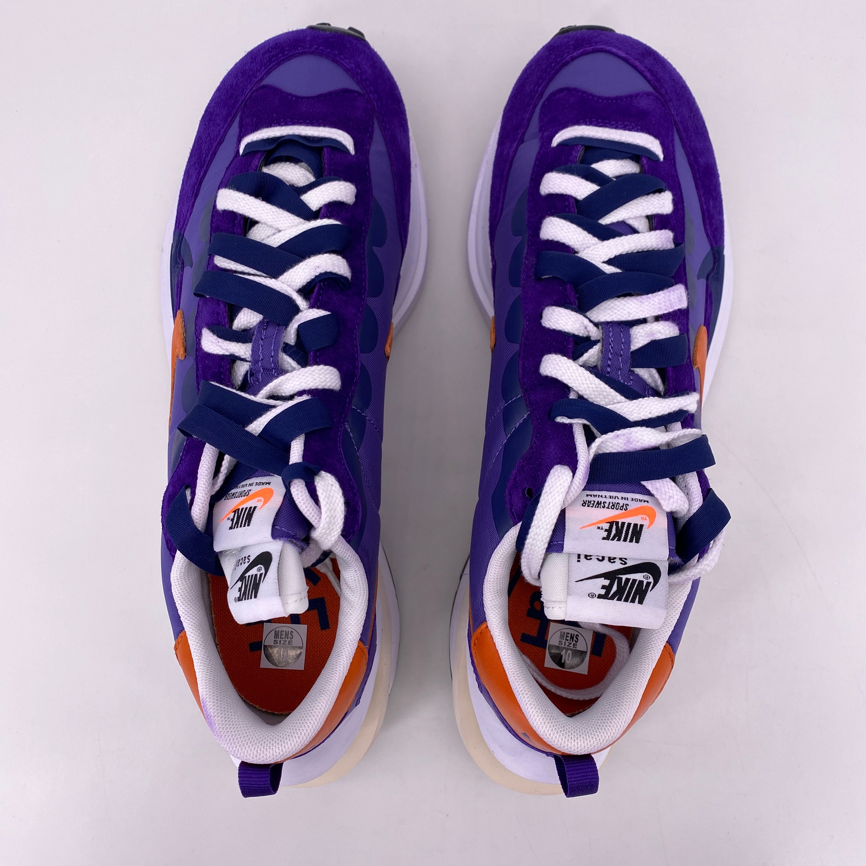 Nike Vaporwaffle / Sacai &quot;Dark Iris&quot; 2021 New Size 10
