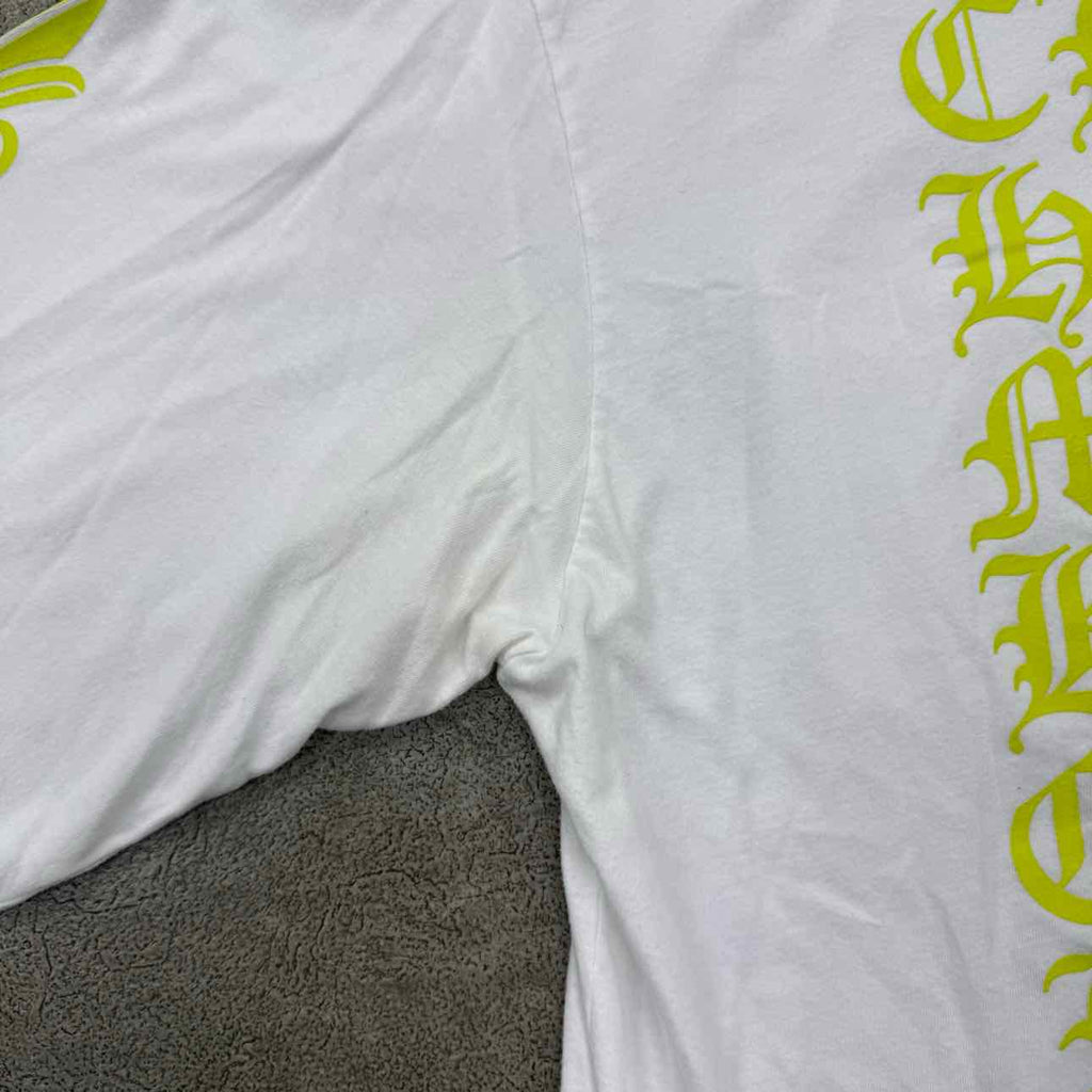 Chrome Hearts Long Sleeve "EYECHART" White Used Size XL