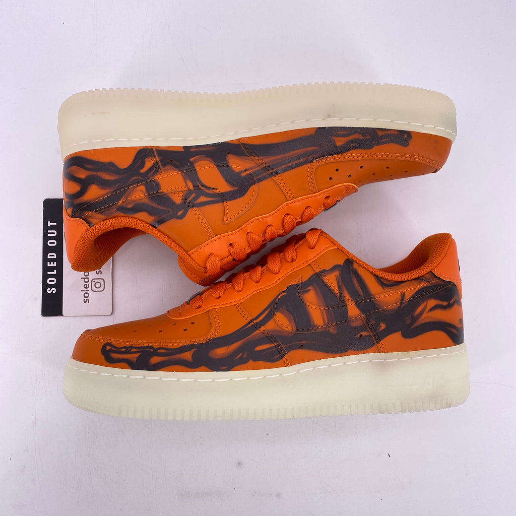Nike Air Force 1 Low "Orange Skeleton" 2020 New Size 6.5