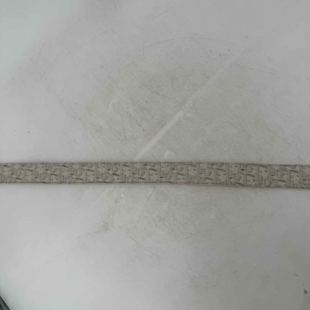 Dior Belt "OBLIQUE" Used White Size 32