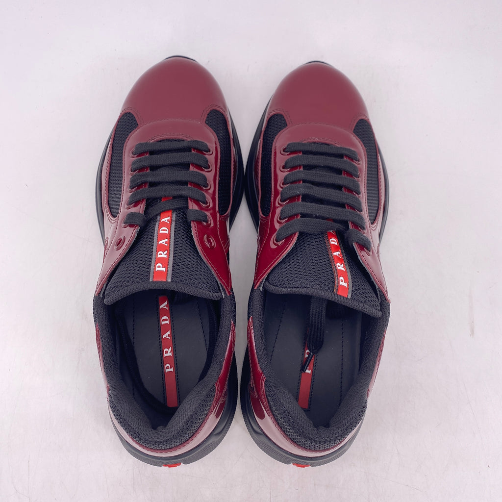 Prada America's Cup "Burgundy Black"  Used Size 7.5 PRADA