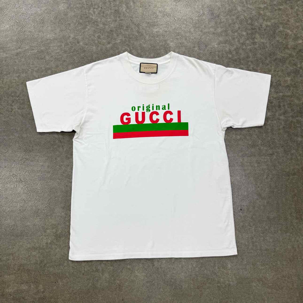 Gucci T-Shirt "ORIGINAL GG" White Used Size M