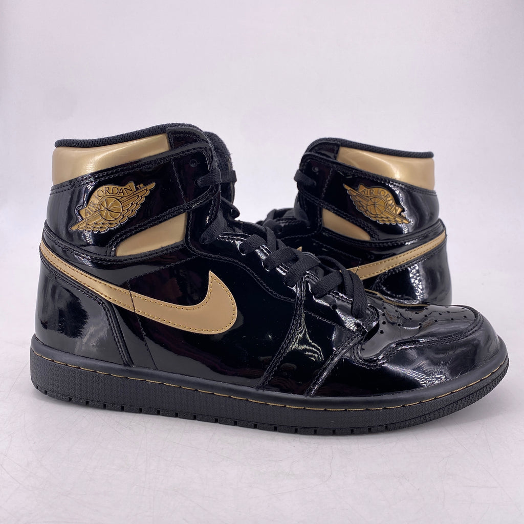 Air Jordan 1 Retro High OG "Black Metallic Gold" 2020 Used Size 10.5