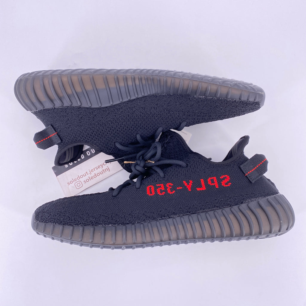 Yeezy 350 v2 "Black Red" 2017 New Size 10.5