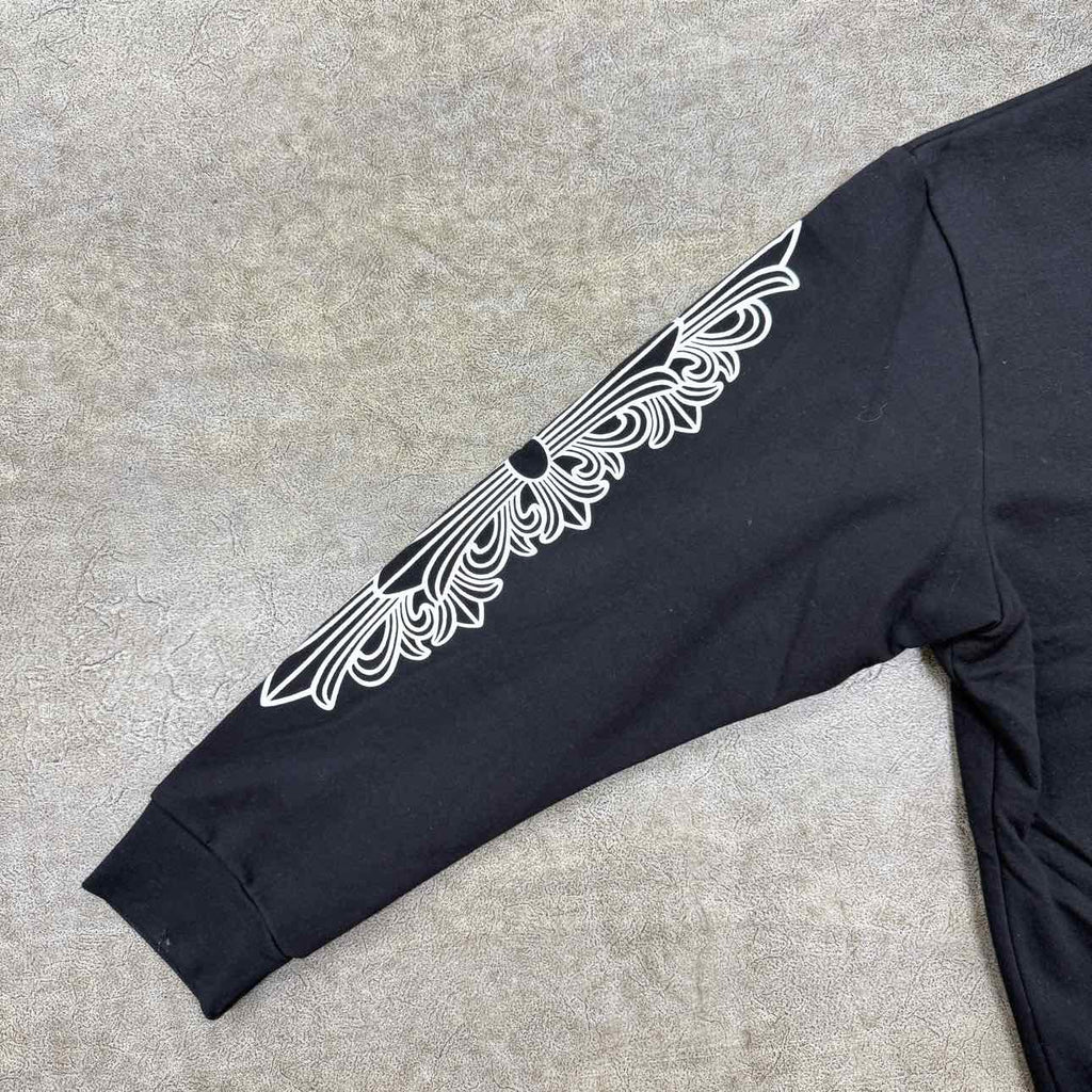 Chrome Hearts Crewneck Sweater "HORSESHOE" Black Used Size XL