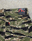 Evisu Pants "CAMO" Green Used Size 36