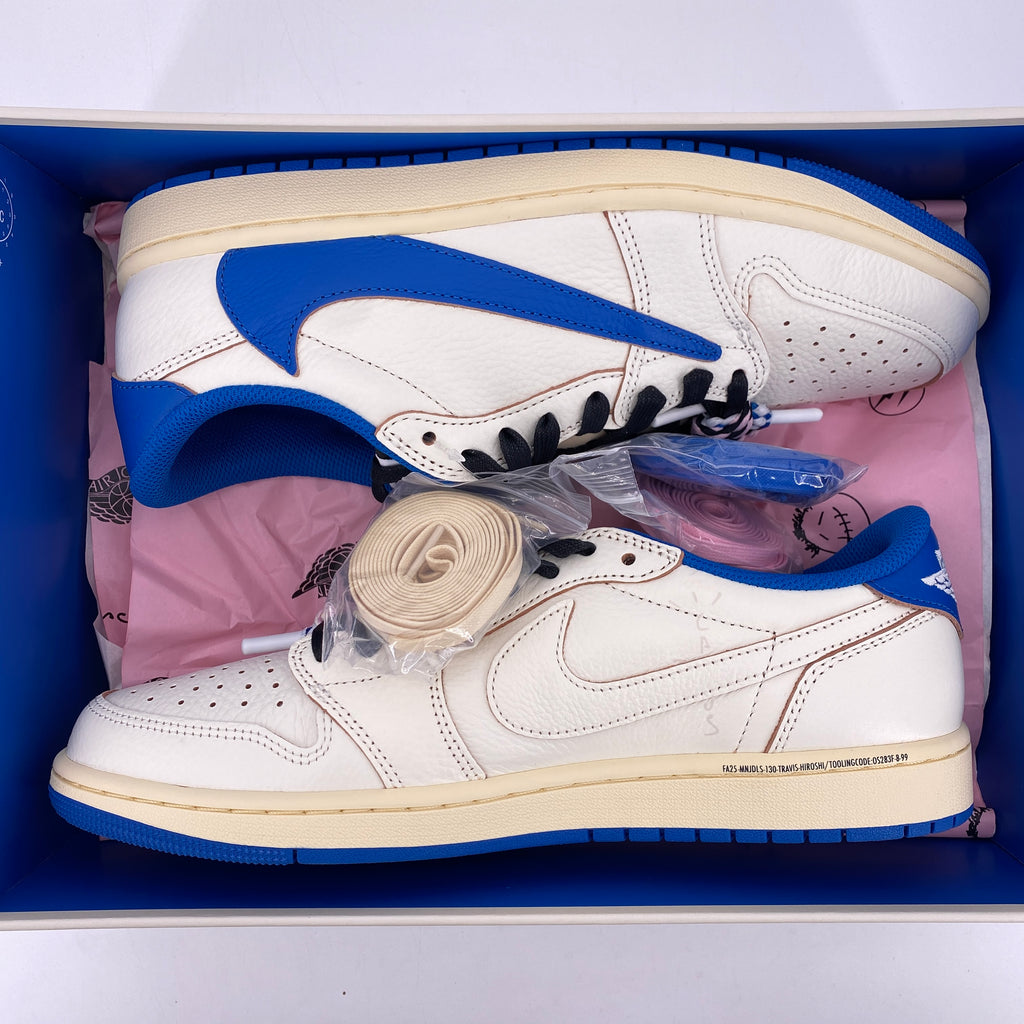 Air Jordan 1 Low OG SP "Travis Fragment Military Blue" 2025 New Size 10.5