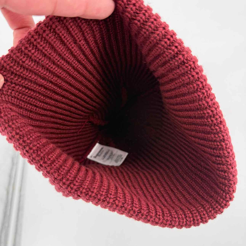Supreme Beanie "LOOSE GAUGE" Used Cardinal Size OS