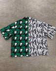 Prada Button Up "SPLIT" Green Used Size XL