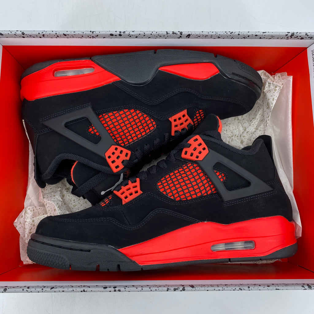 Air Jordan 4 Retro "Red Thunder" 2022 New Size 8.5