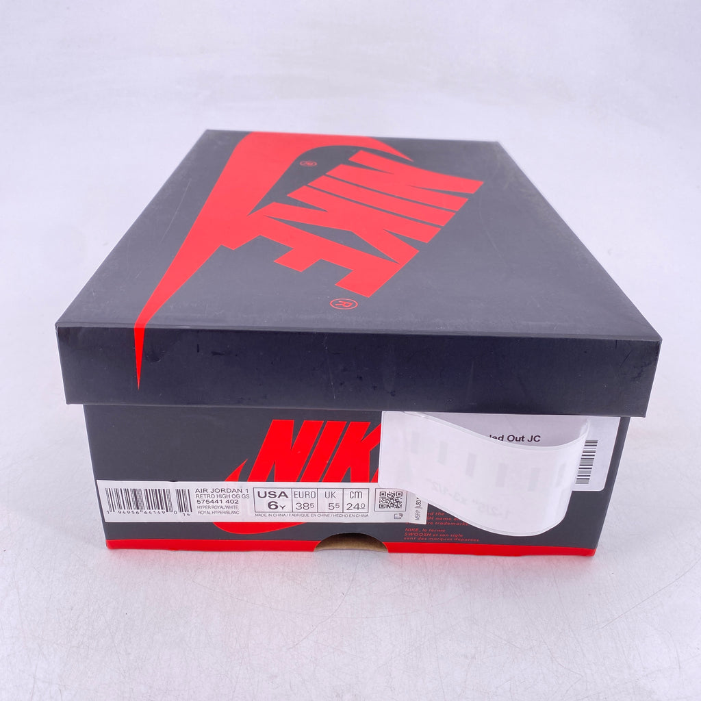Air Jordan (GS) 1 Retro High OG "Hyper Royal Sg" 2021 Used Size 6Y
