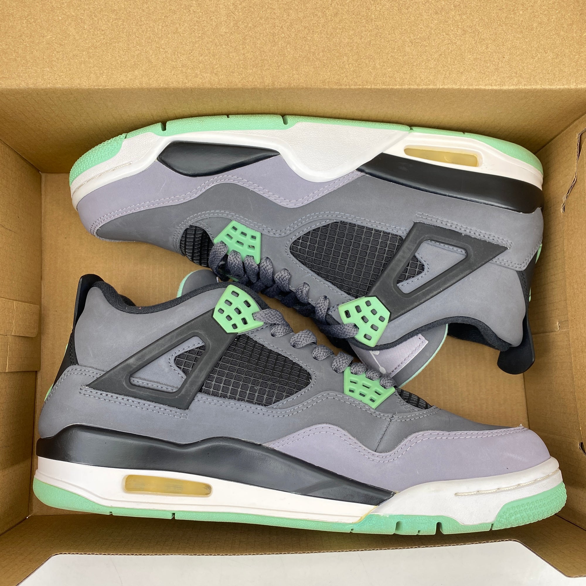 Air Jordan 4 Retro &quot;Green Glow&quot; 2013 Used Size 8.5