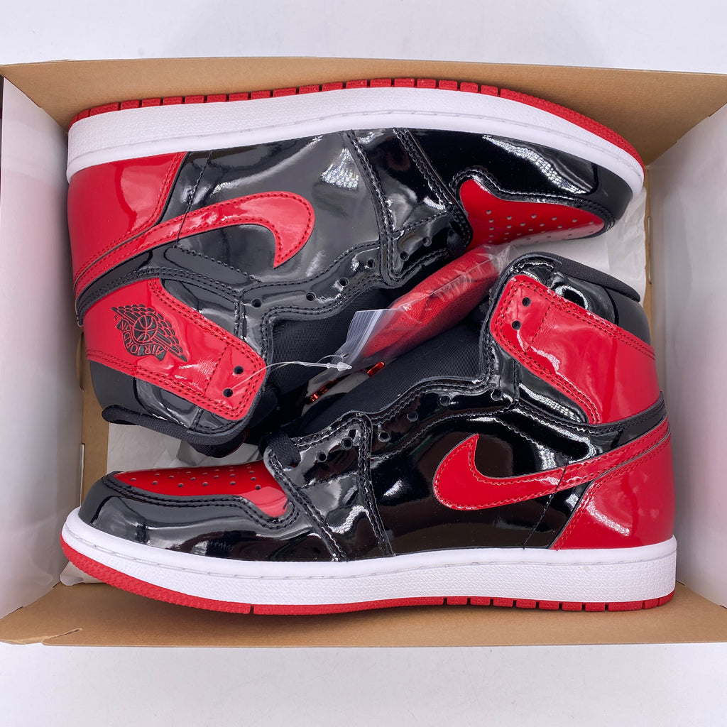 Air Jordan 1 Retro High OG "Patent Bred" 2021 New Size 8
