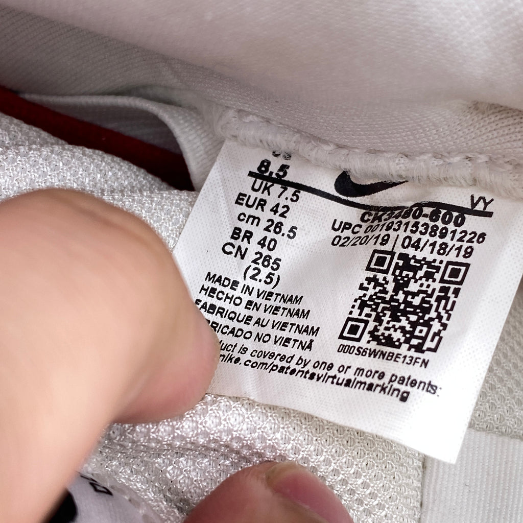 Nike SB Dunk Low "Supreme Jewel Red" 2019 Used Size 8.5