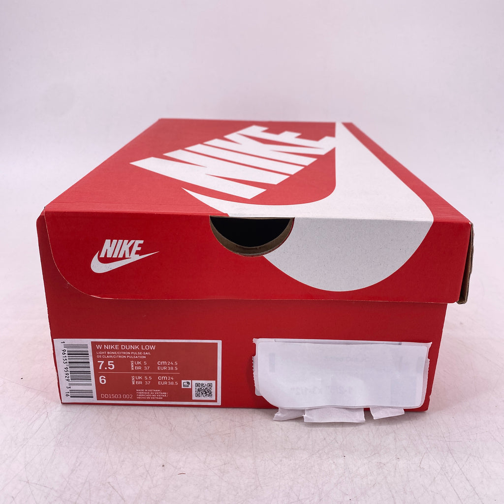 Nike (W) Dunk Low "Citron Pulse" 2023 Used Size 7.5W