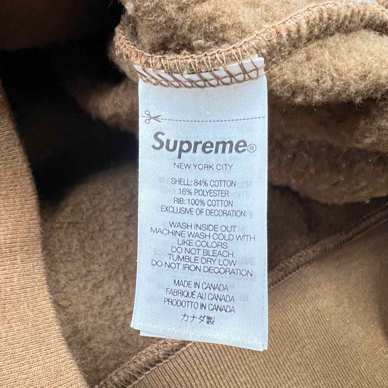 Supreme Crewneck Sweater &quot;BLESS&quot; Brown Used Size XL