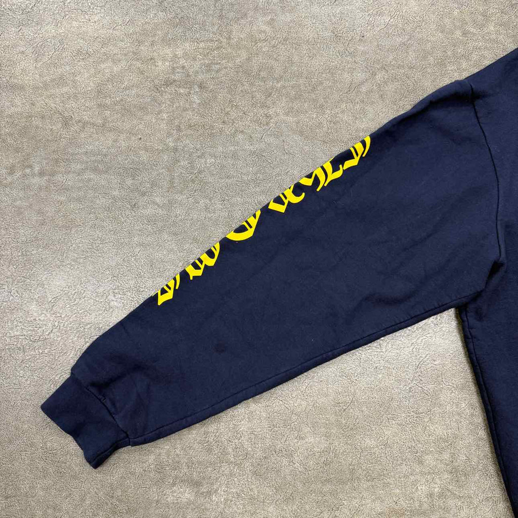 Chrome Hearts Hoodie "VERTICAL LOGO" Navy Used Size XL