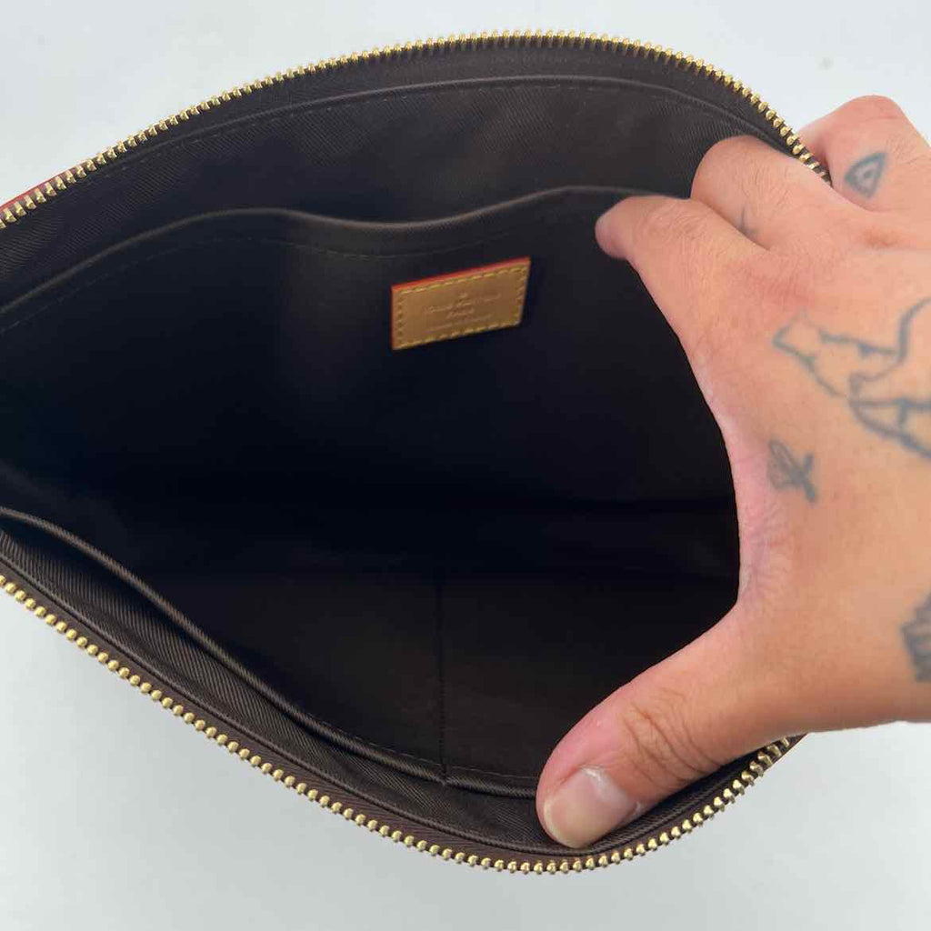 Louis Vuitton Pouch "MONOGRAM CRAGGY" Used Brown Size OS