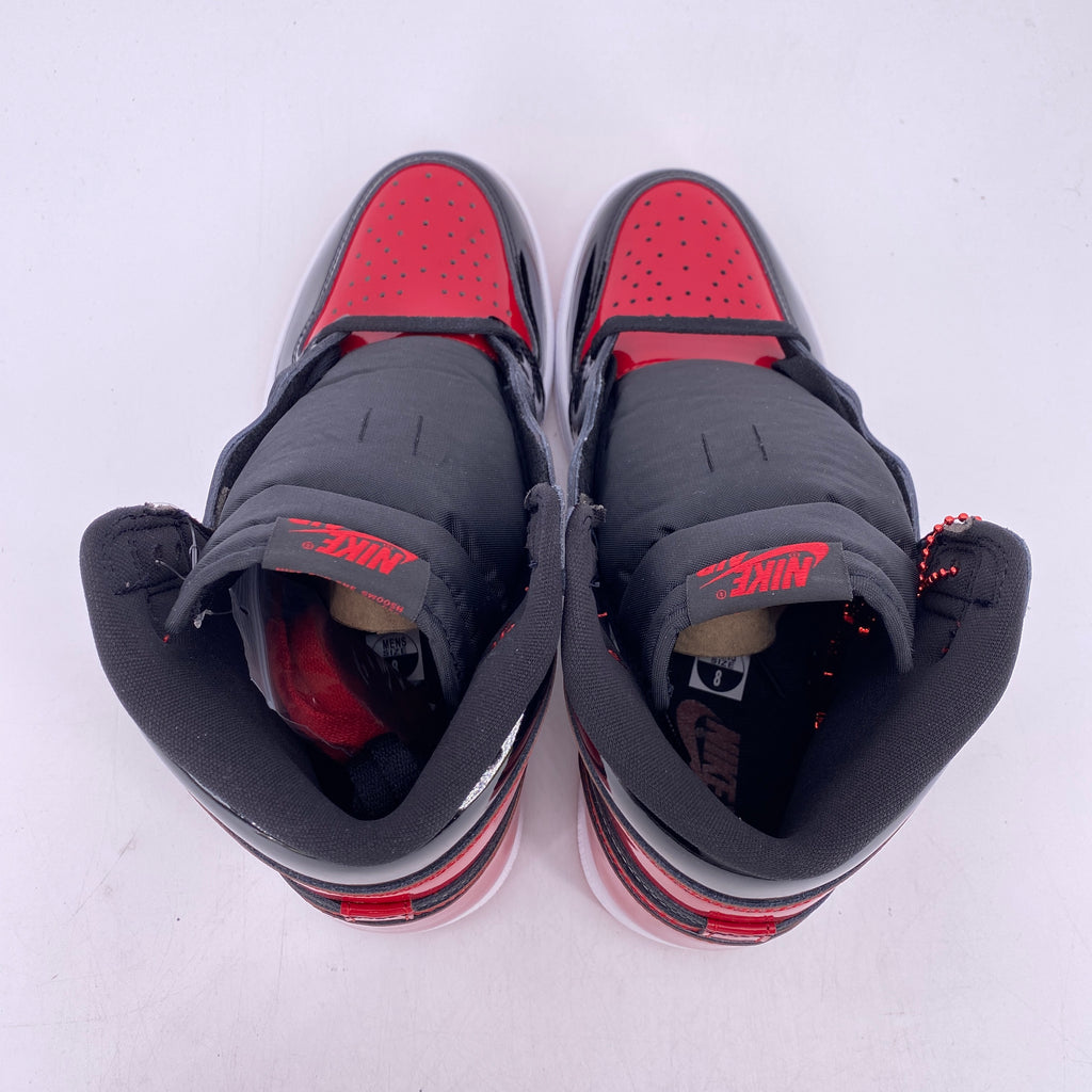 Air Jordan 1 Retro High OG "Patent Bred" 2021 New Size 8