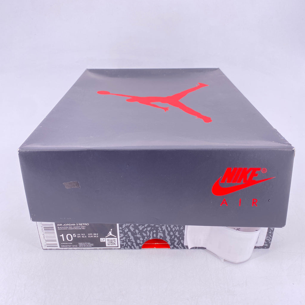 Air Jordan 3 Retro "Black Cement" 2024 New Size 10.5