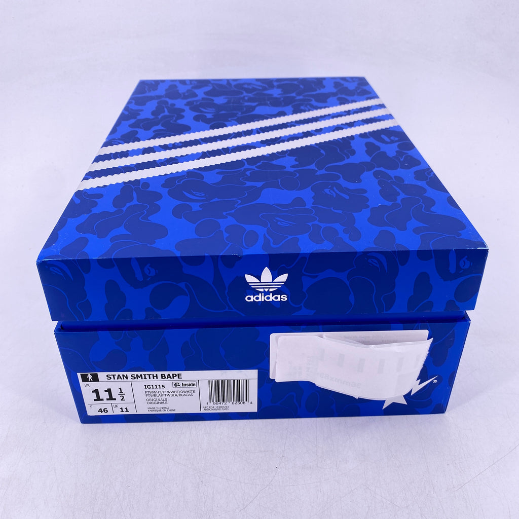 Adidas Stan Smith "Bape 30Th Anniversary White" 2023 New Size 11.5