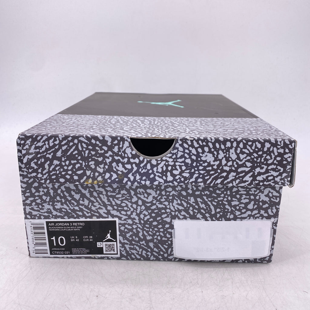 Air Jordan 3 Retro "Green Glow" 2024 Used Size 10