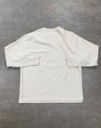 Kith Long Sleeve "POCKET LOGO" Cream Used Size XL