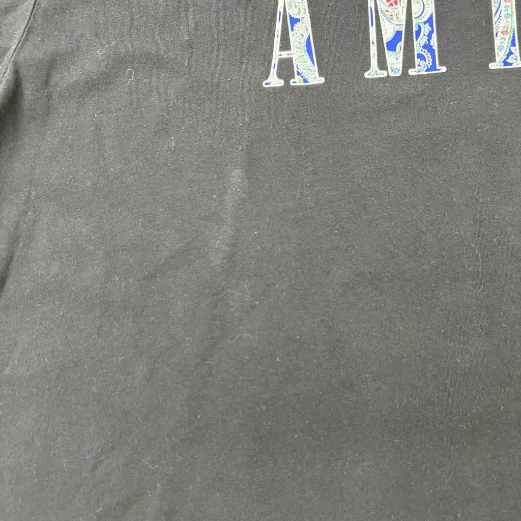Amiri T-Shirt "BANDANA LOGO" Black Used Size XL