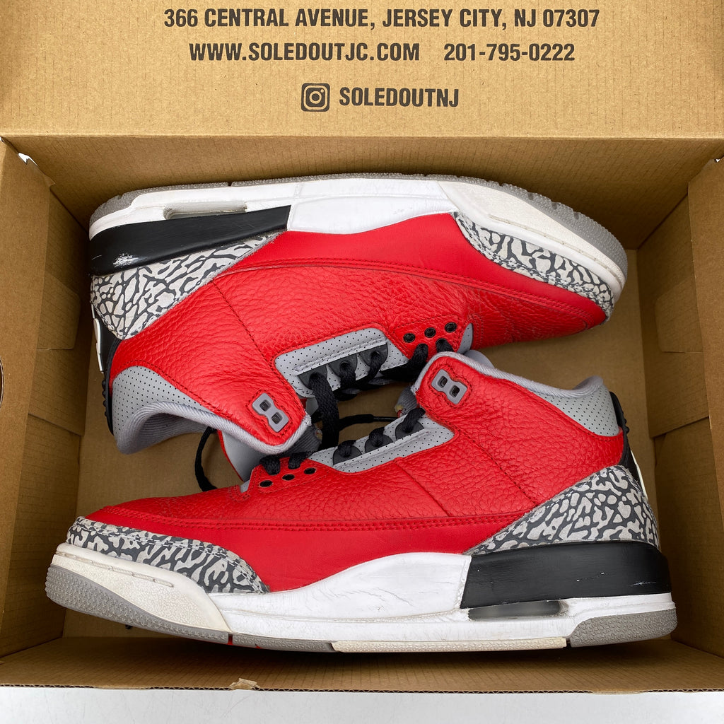 Air Jordan 3 Retro "Unite Fire Red" 2020 Used Size 8.5
