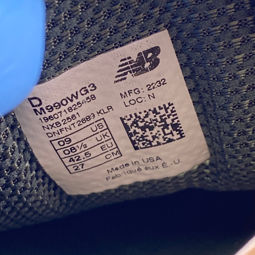 New Balance 990V3 "Tan Green" 2023 New Size 9