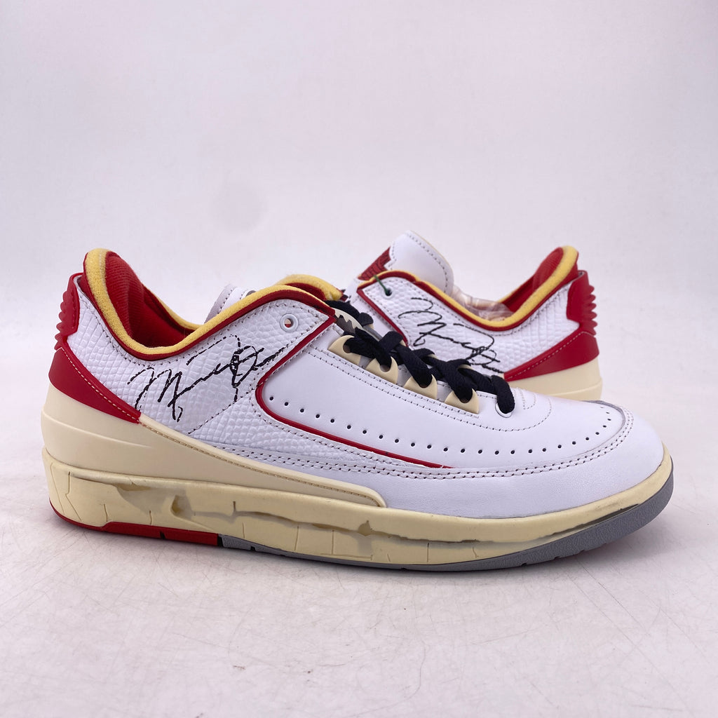 Air Jordan 2 Retro Low "Ow White Red" 2021 New Size 8.5