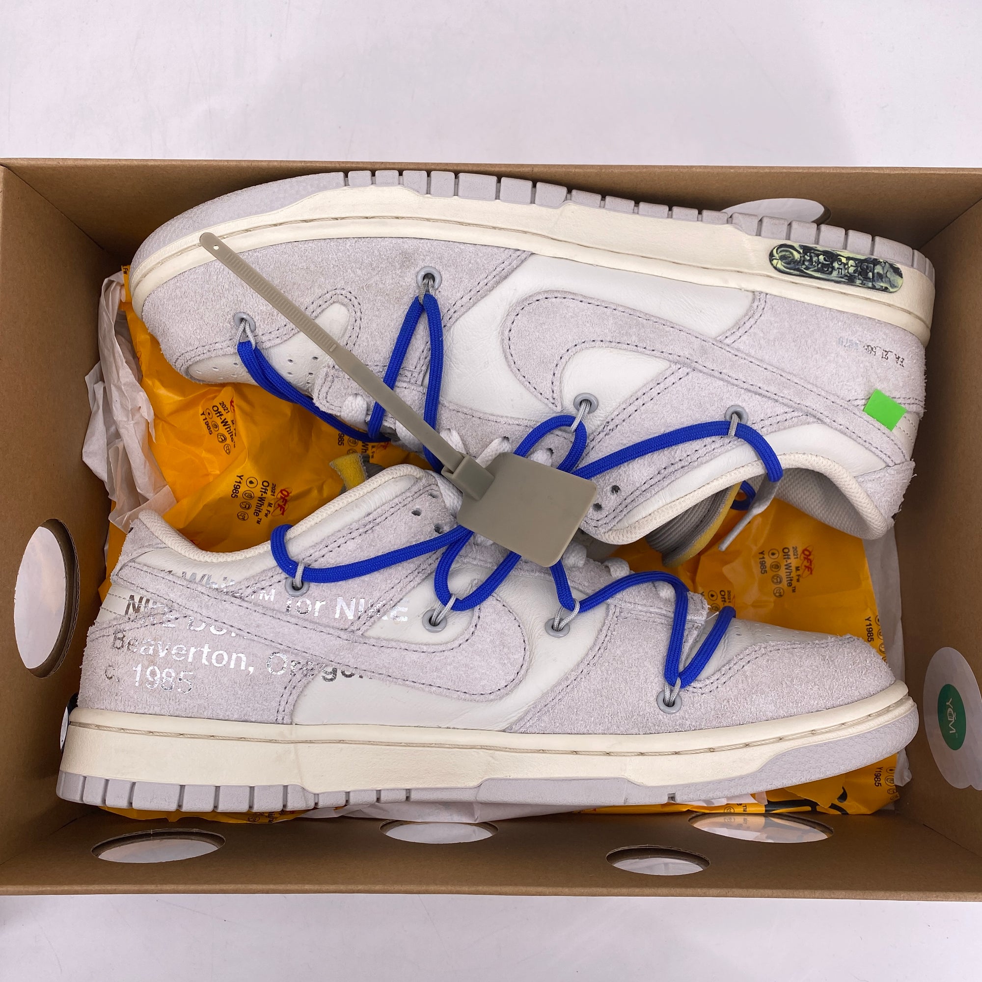 Nike Dunk Low / OW &quot;Lot 32&quot; 2021 Used Size 10