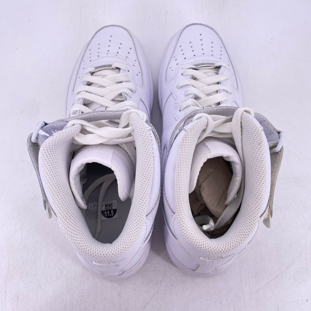 Nike Air Force 1 Mid "White"  New Size 11.5
