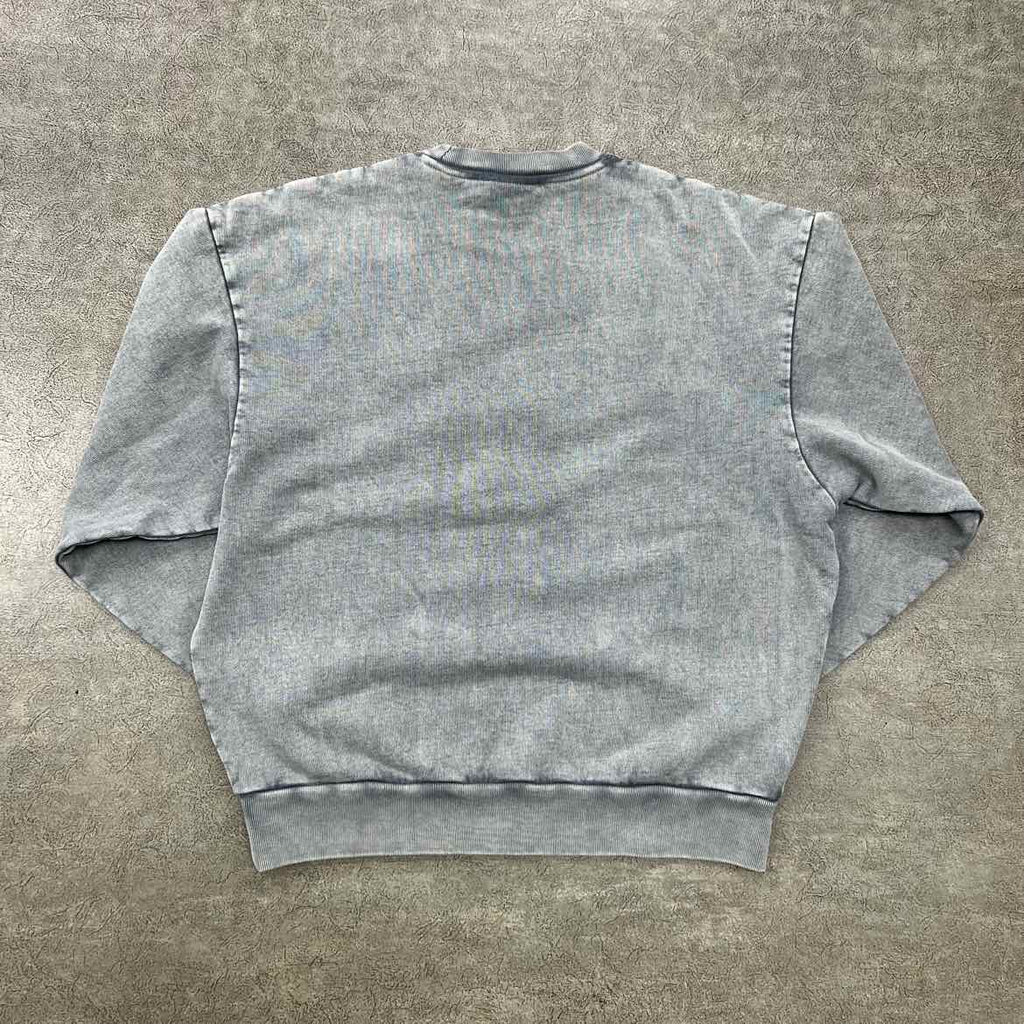 Kith Crewneck Sweater "SCRIPT" Grey Used Size S