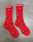 Chrome Hearts Socks "MATTY BOY" New Red