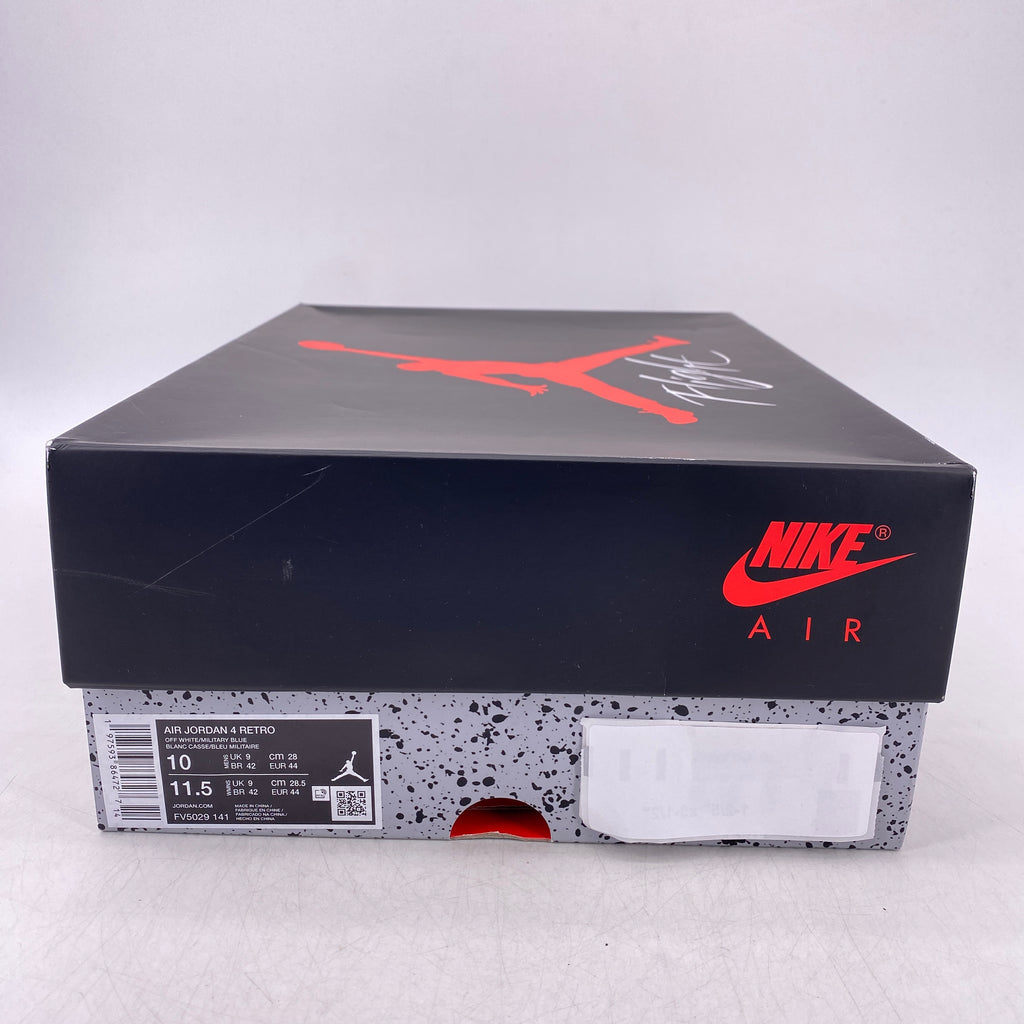 Air Jordan 4 Retro "Military Blue" 2024 New Size 10