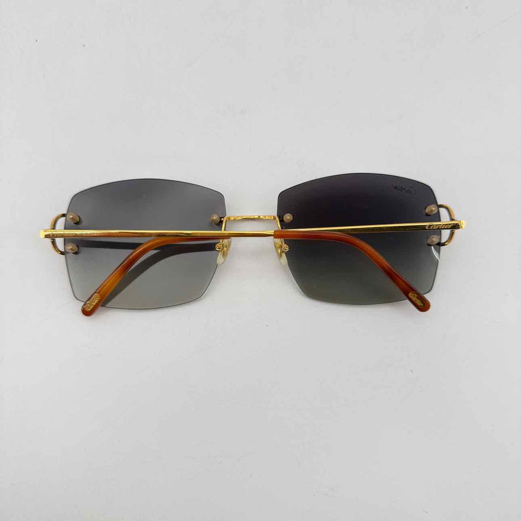 Cartier Glasses "BIG C" Used Gold Size OS