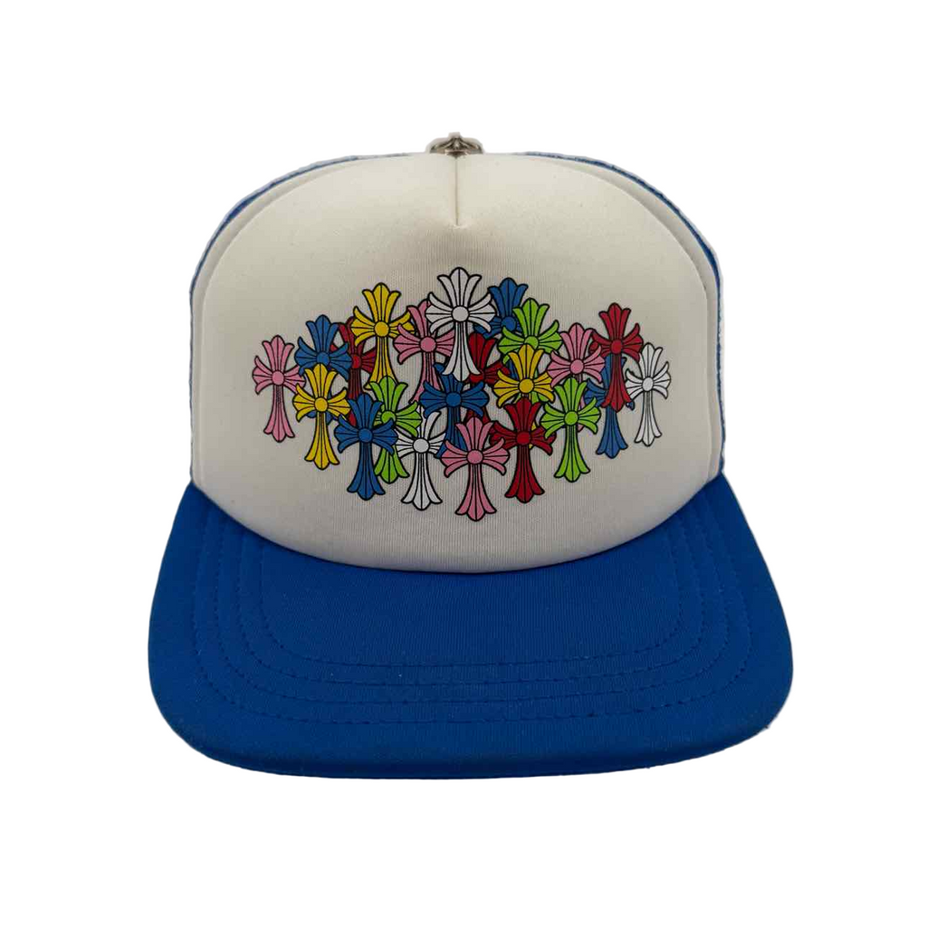 Chrome Hearts Trucker Hat "CEMETERY" Used Blue Size OS