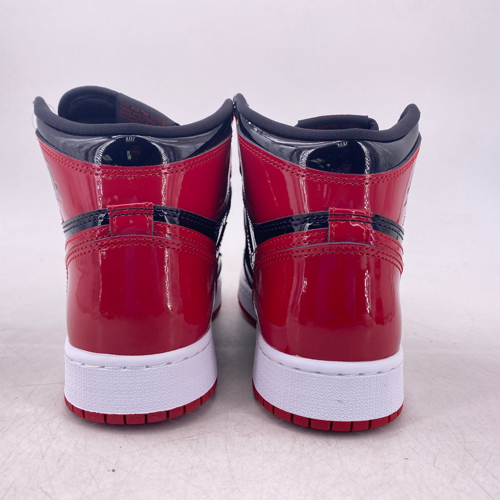 Air Jordan (GS) 1 Retro High OG "Patent Bred" 2021 New Size 7Y