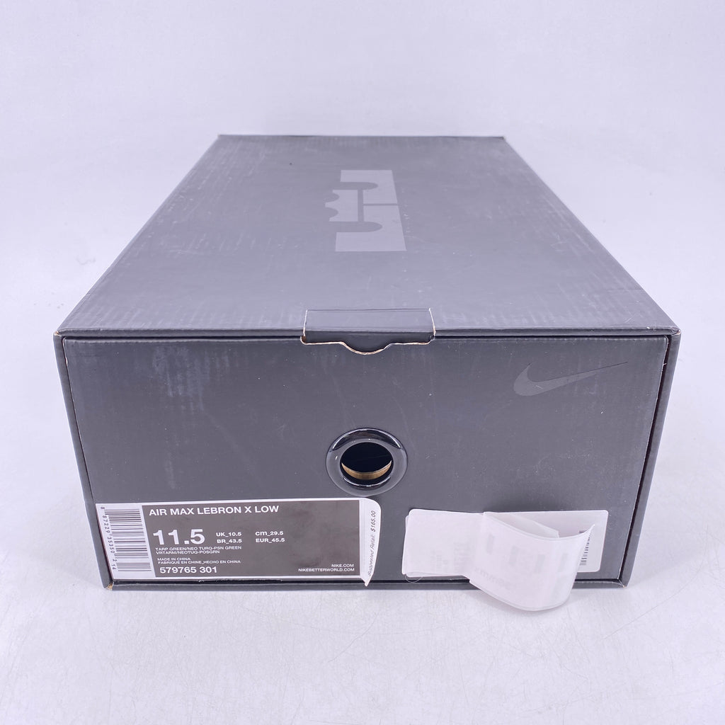 Nike Air Max Lebron X Low "Reptile" 2013 Used Size 11.5