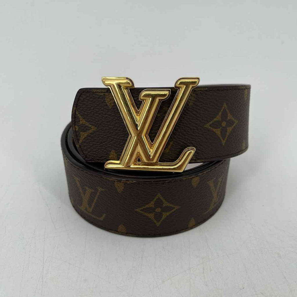 Louis Vuitton Belt "MONOGRAM" Used Brown Size 34