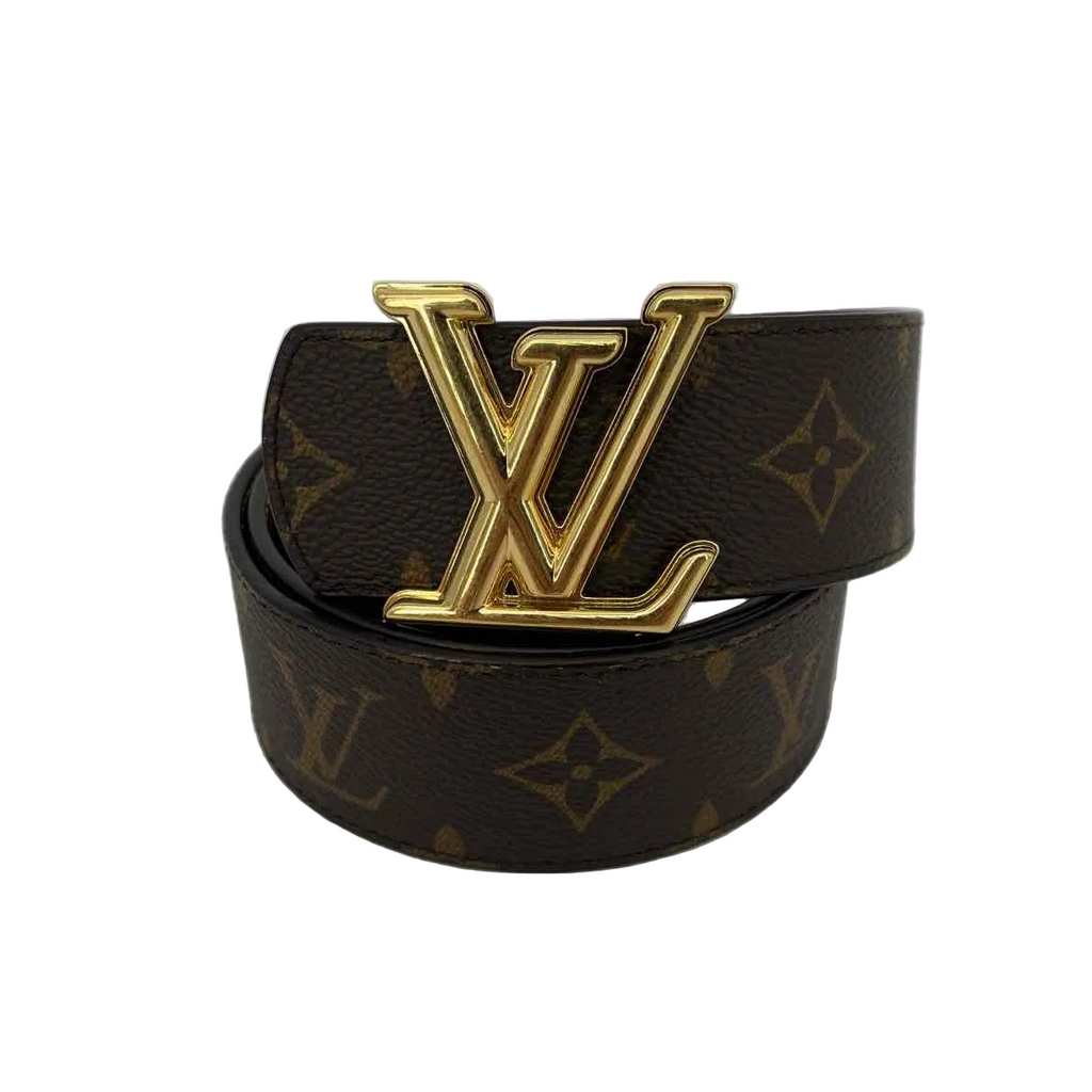 Louis Vuitton Belt "MONOGRAM" Used Brown Size 34