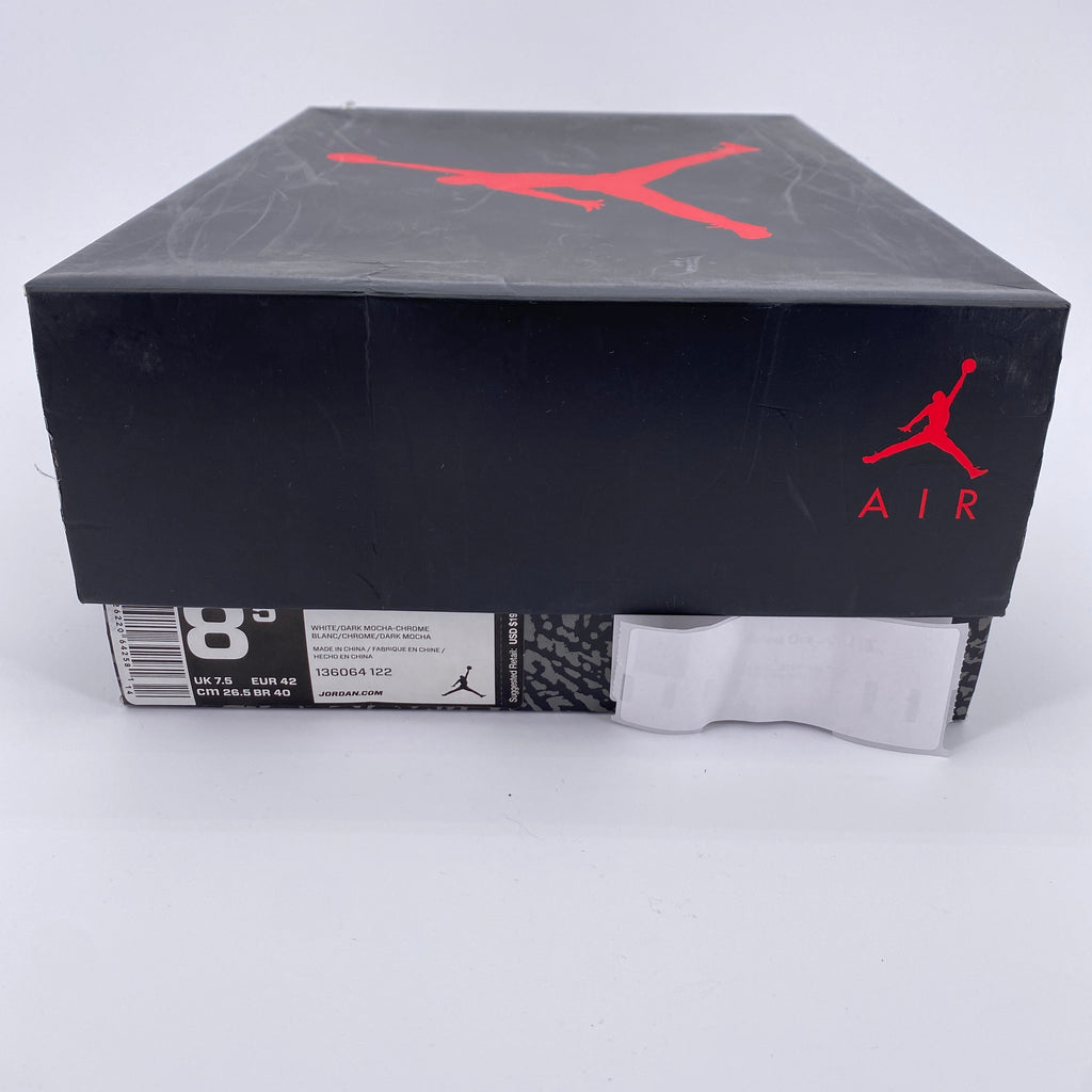 Air Jordan 3 Retro "Mocha" 2018 New Size 8.5