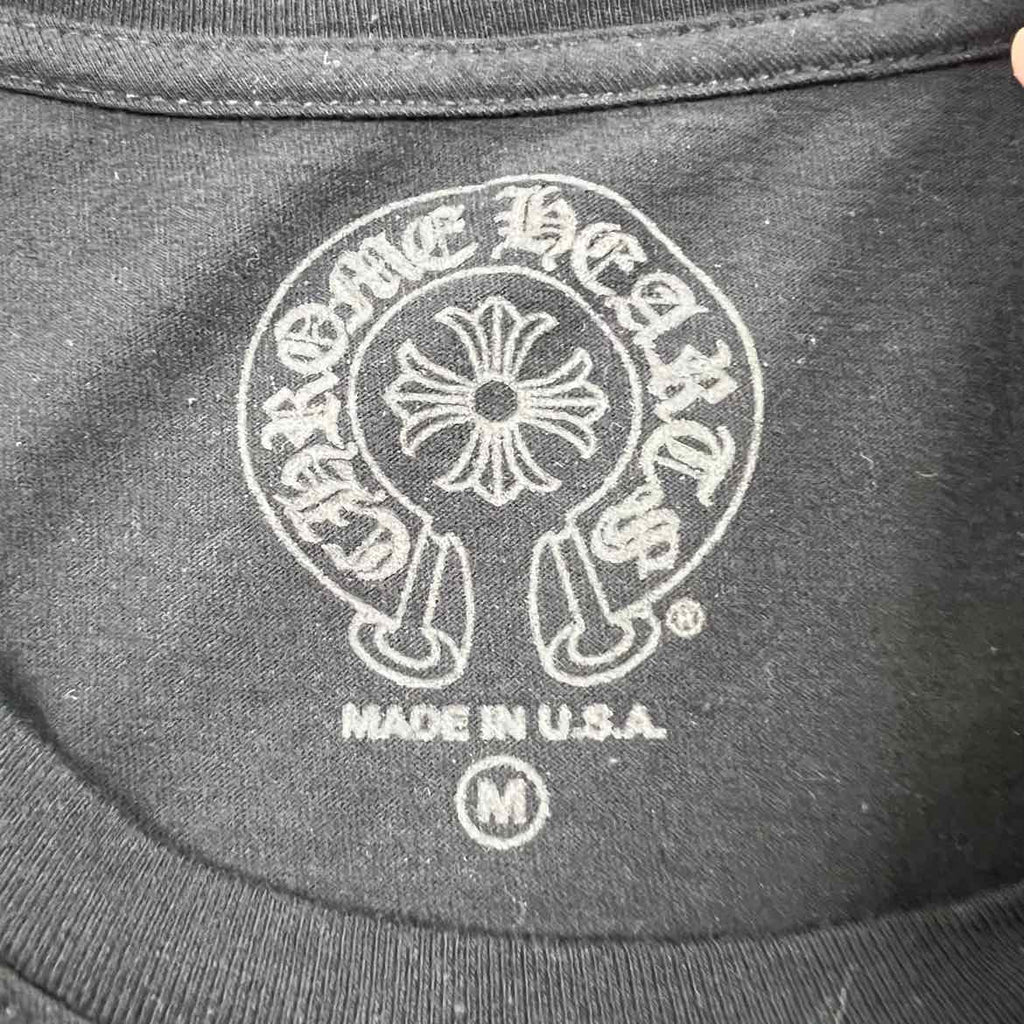 Chrome Hearts Long Sleeve "MADE IN HOLLYWOOD" Black Used Size M