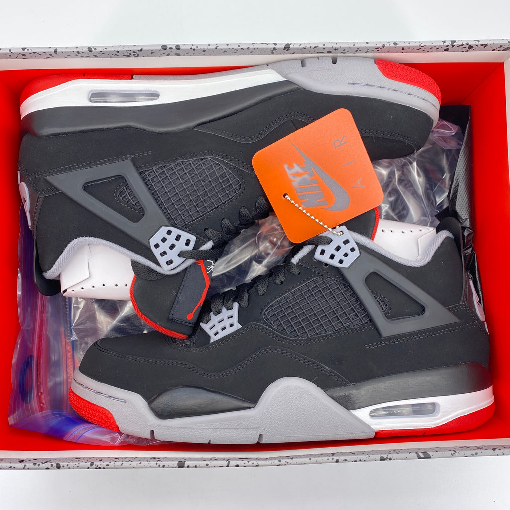 Air Jordan 4 Retro "Bred" 2019 New Size 9