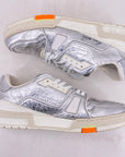 Louis Vuitton Trainer "Silver" 2020 Used Size 8.5LV