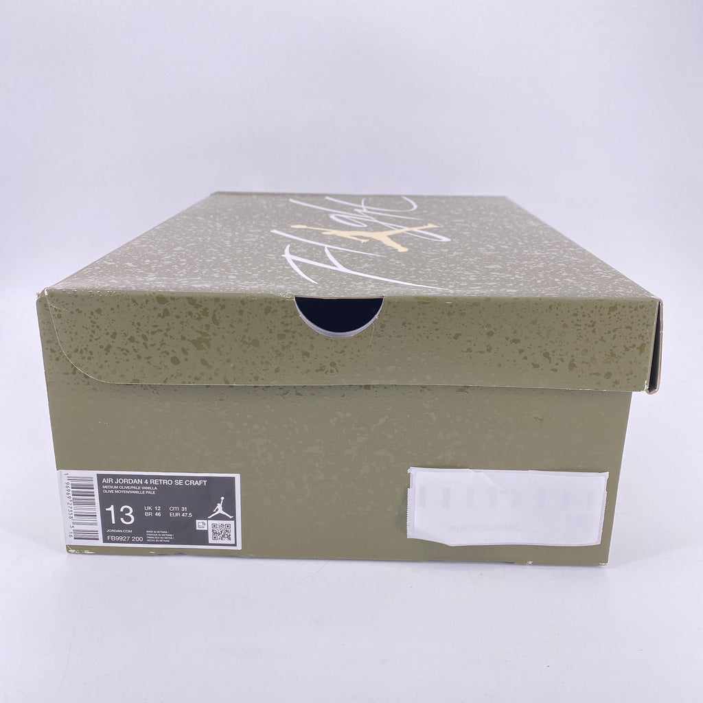 Air Jordan 4 Retro "Medium Olive" 2023 Used Size 13