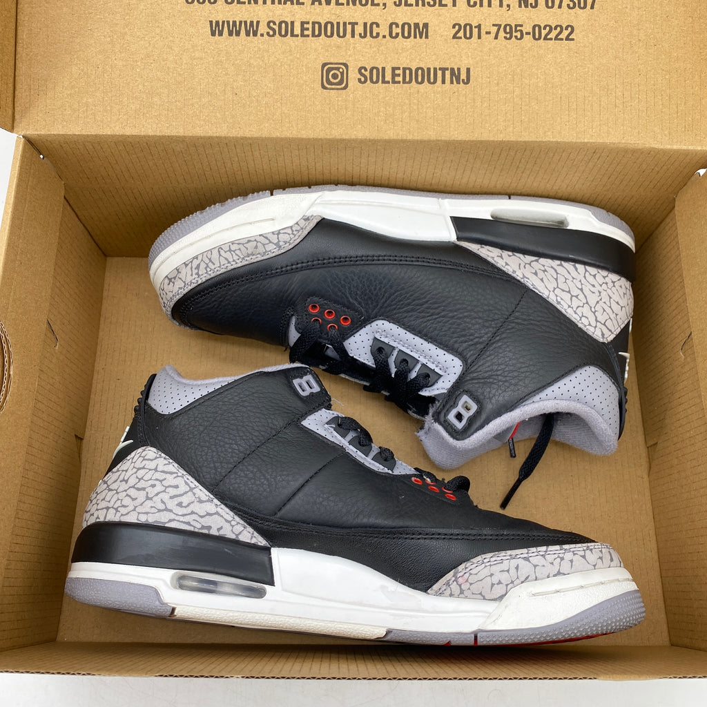 Air Jordan (GS) 3 Retro "Black Cement" 2024 Used Size 6.5Y