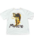 Rhude T-Shirt "TIGER" White Used Size M